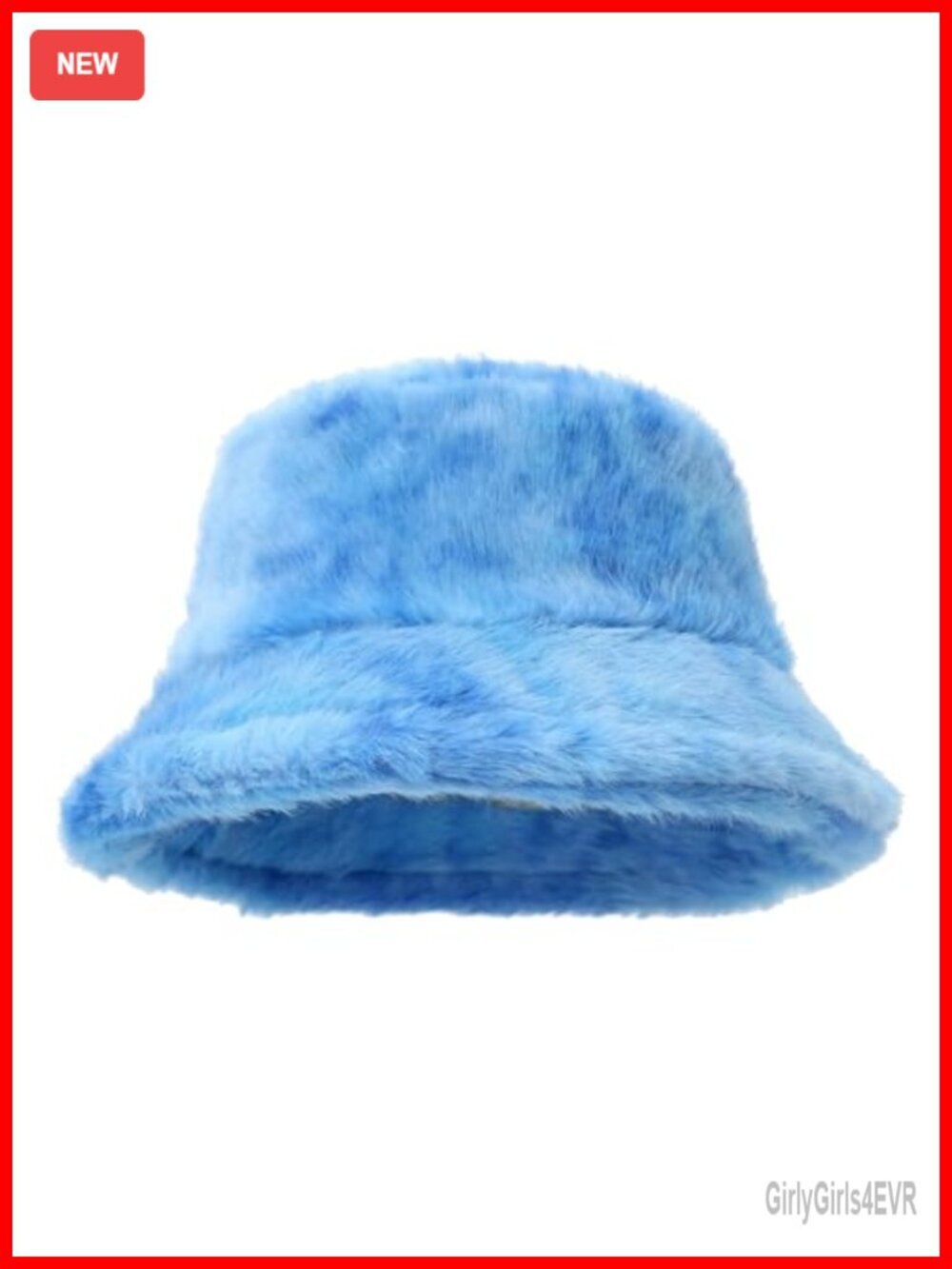 Faux Fur Bucket Hat, Fuzzy Warm Hat for Women Men, Fluffy Fisherman Cap